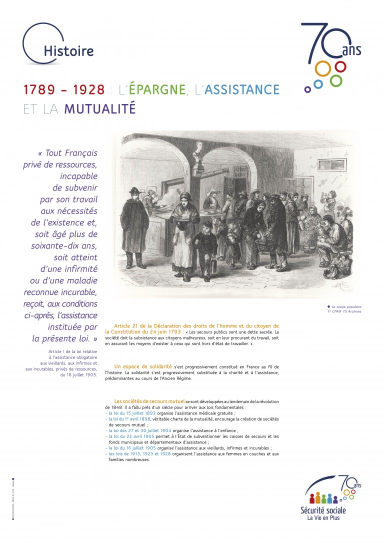 Affiche 70 ans Sécurité sociale – Chromatiques