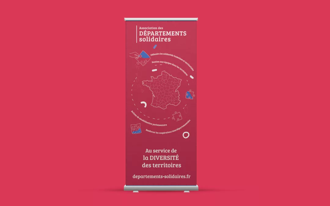Kakémono Départements solidaires